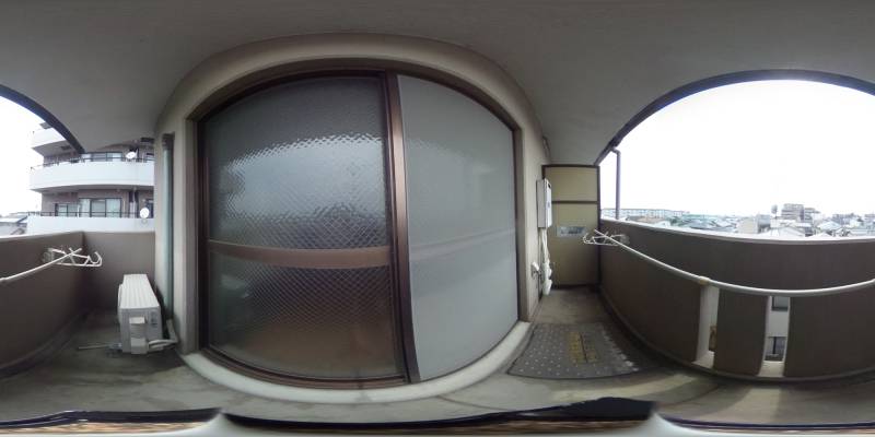 パノラマ画像バルコニー