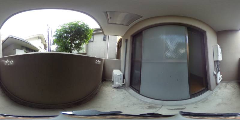 パノラマ画像バルコニー