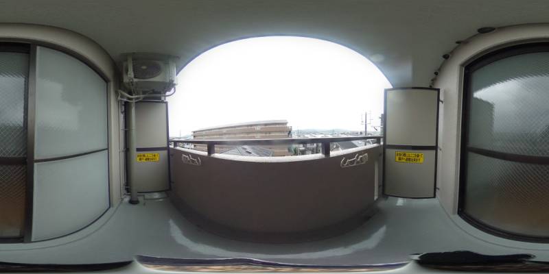 パノラマ画像バルコニー