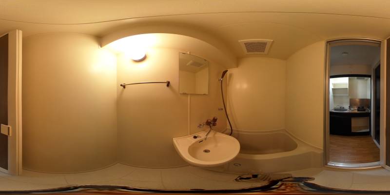 パノラマ画像バスルーム