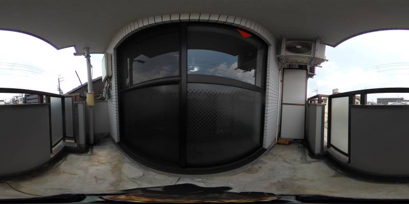 パノラマ画像バルコニー