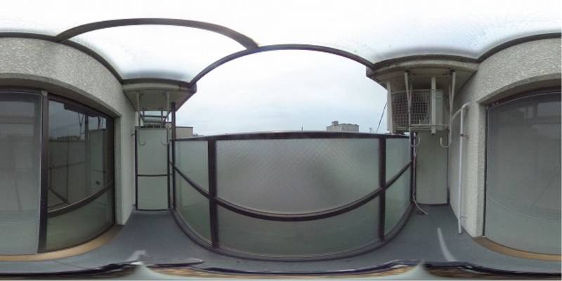 パノラマ画像バルコニー