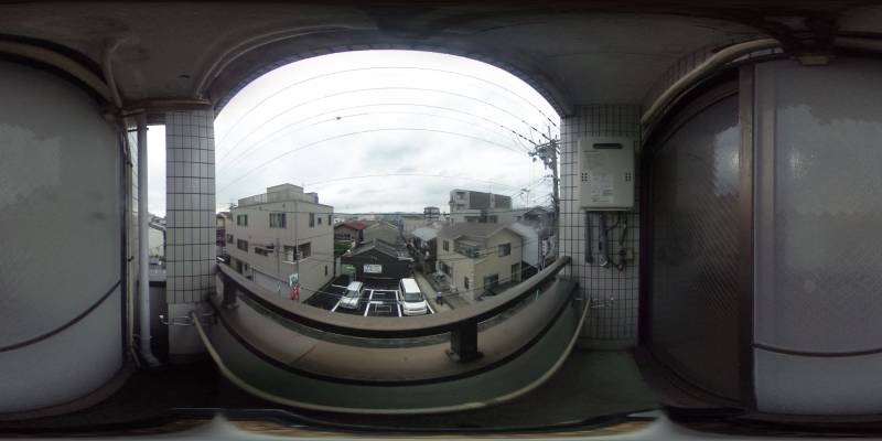 パノラマ画像バルコニー