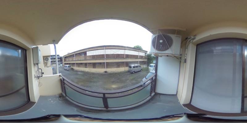 パノラマ画像バルコニー