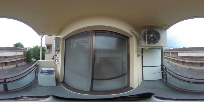 パノラマ画像バルコニー