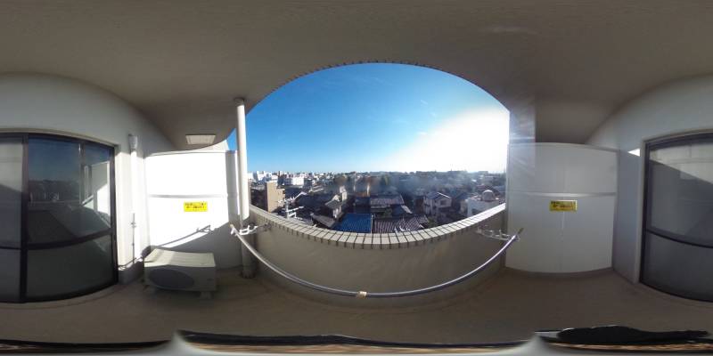 パノラマ画像バルコニー