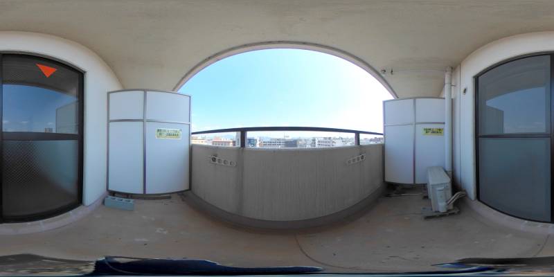 パノラマ画像バルコニー