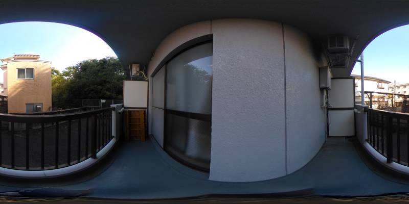 パノラマ画像バルコニー