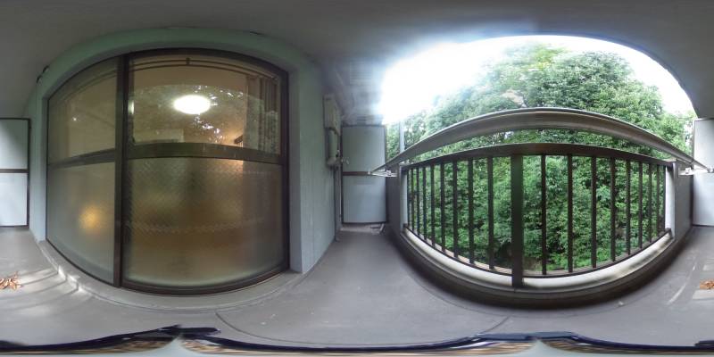 パノラマ画像バルコニー