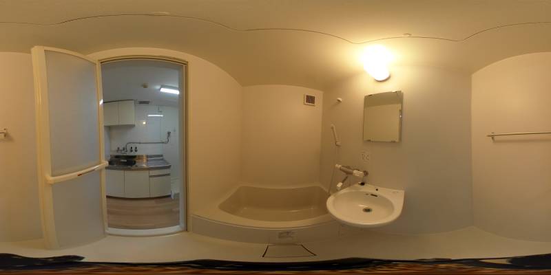 パノラマ画像バスルーム