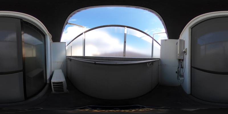 パノラマ画像バルコニー