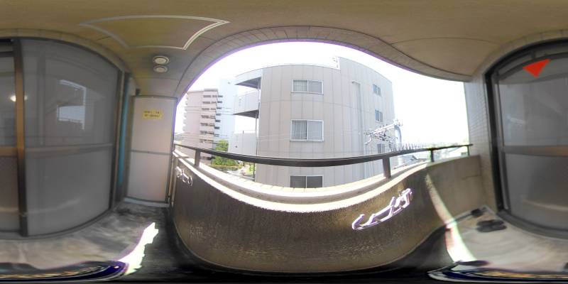 パノラマ画像バルコニー