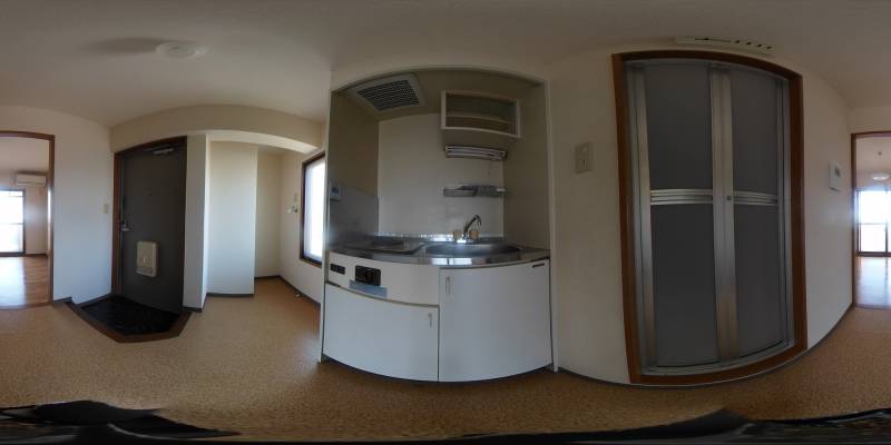 パノラマ画像キッチン