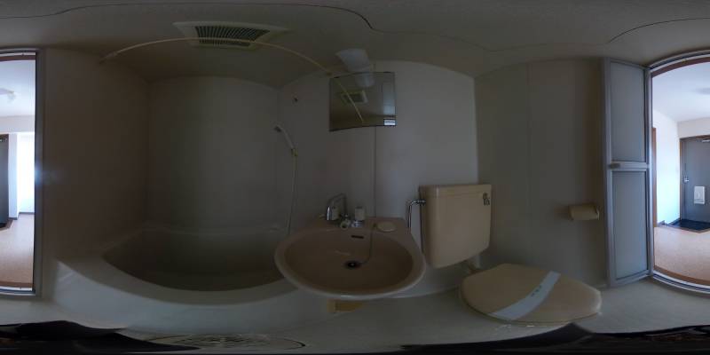 パノラマ画像バスルーム