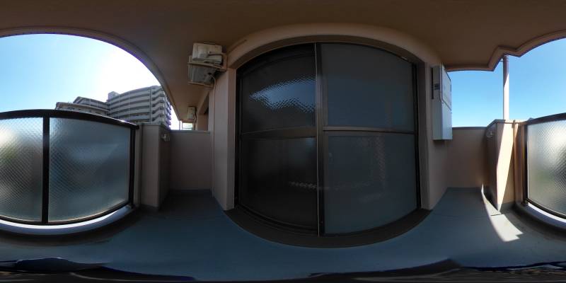 パノラマ画像バルコニー