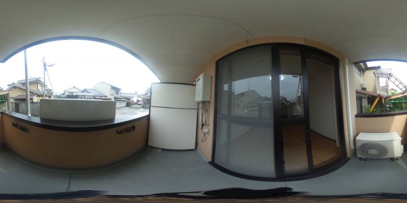 パノラマ画像バルコニー
