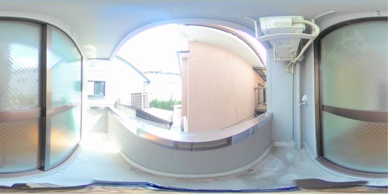 パノラマ画像バルコニー