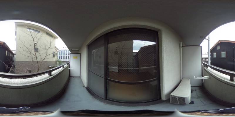 パノラマ画像バルコニー