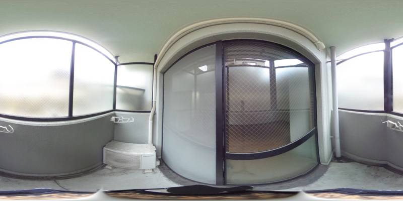 パノラマ画像バルコニー