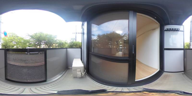 パノラマ画像バルコニー