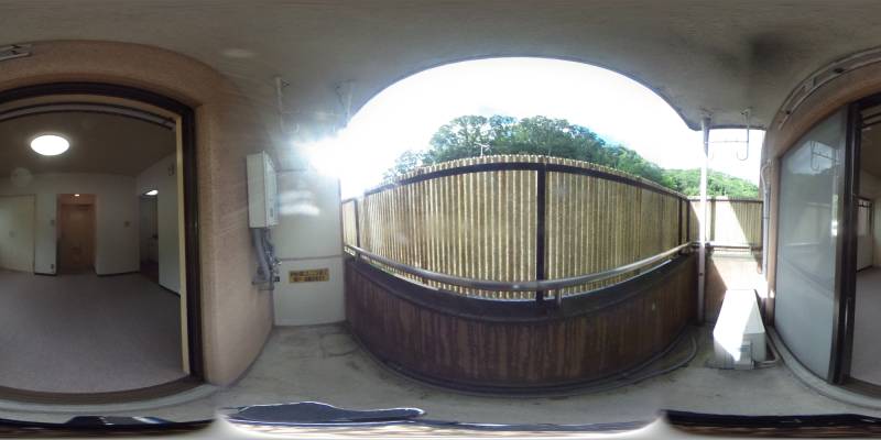 パノラマ画像バルコニー