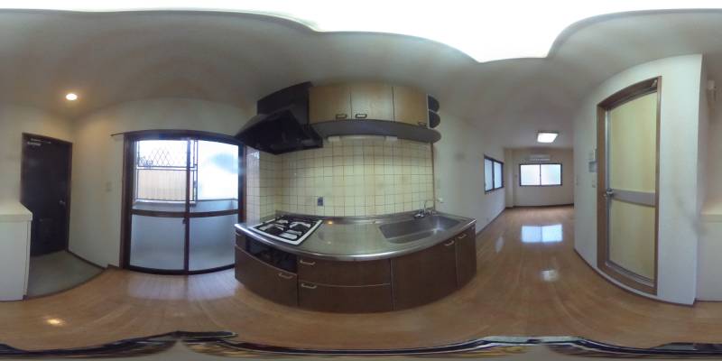 パノラマ画像キッチン