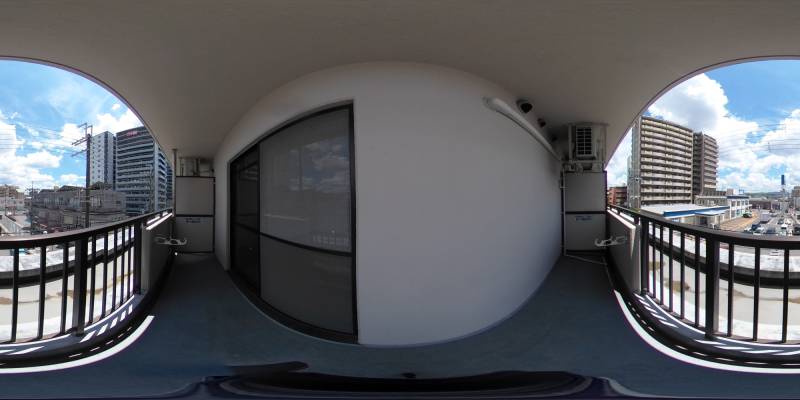 パノラマ画像バルコニー