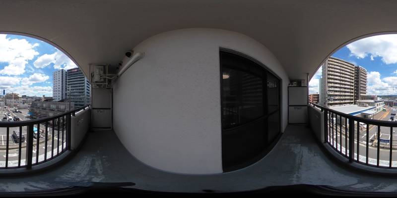 パノラマ画像バルコニー