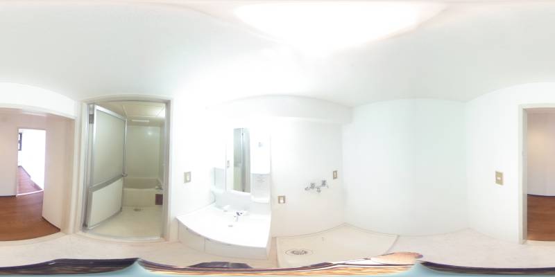 パノラマ画像洗面所