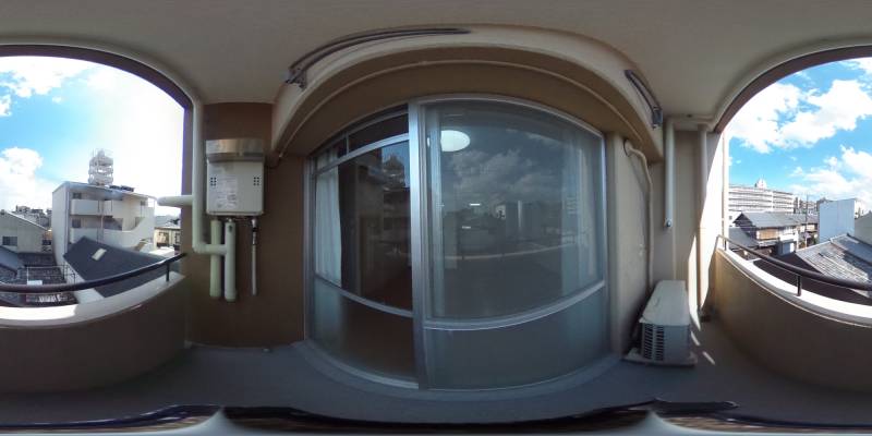 パノラマ画像バルコニー