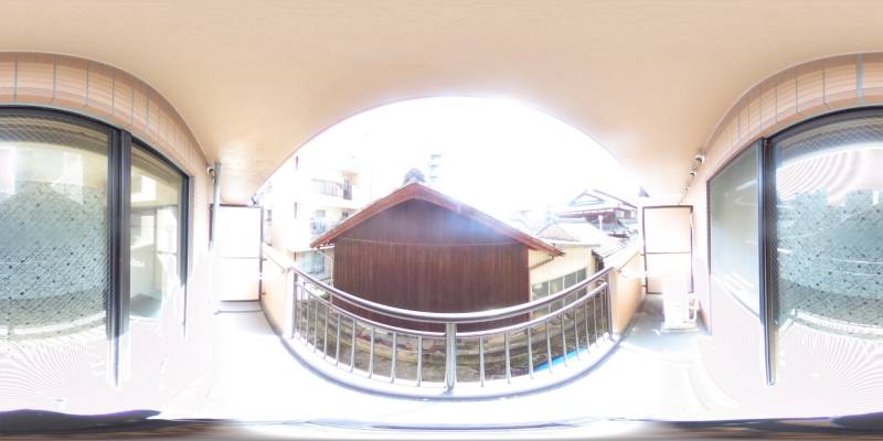パノラマ画像バルコニー