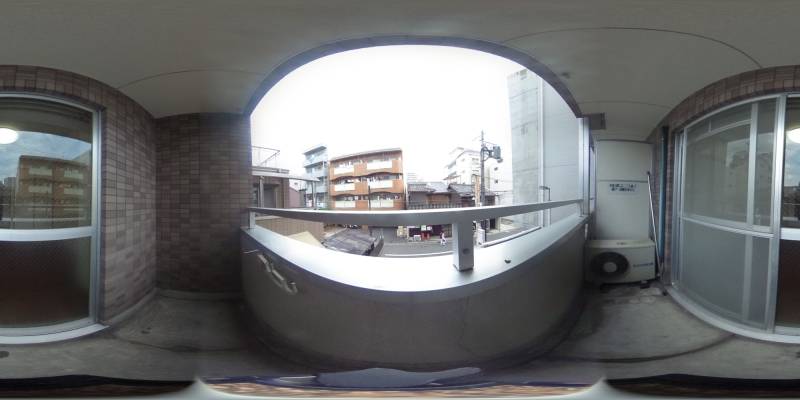 パノラマ画像バルコニー