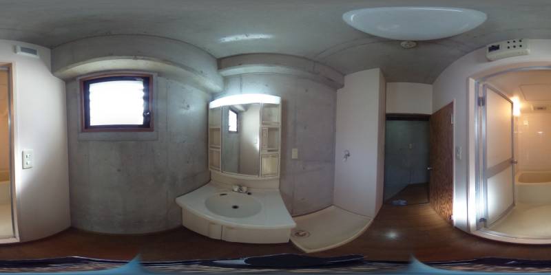 パノラマ画像洗面所