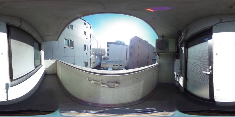 パノラマ画像バルコニー