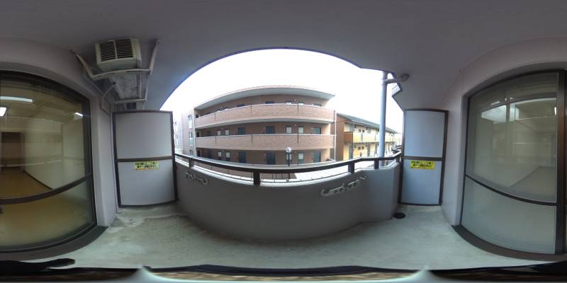 パノラマ画像バルコニー