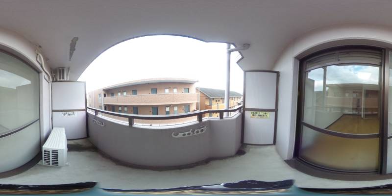 パノラマ画像バルコニー