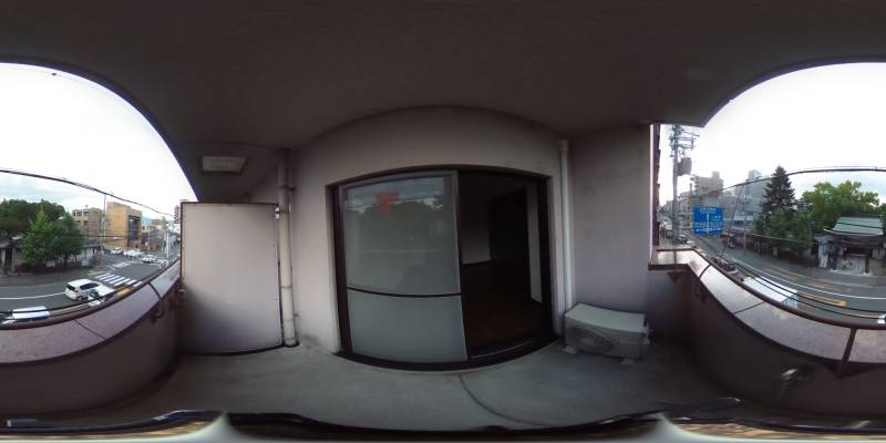 パノラマ画像バルコニー