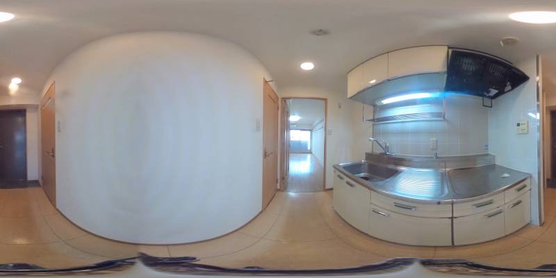 パノラマ画像キッチン