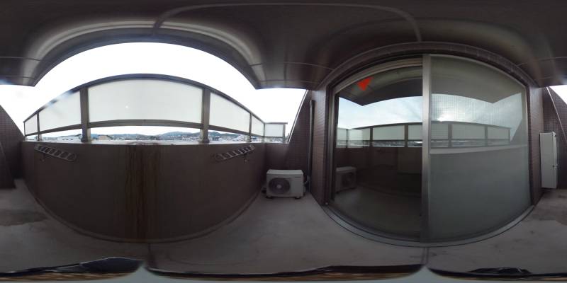 パノラマ画像バルコニー