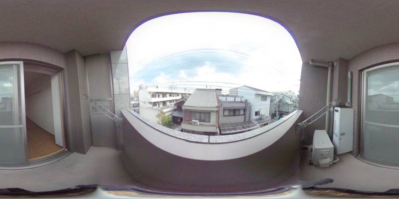 パノラマ画像バルコニー