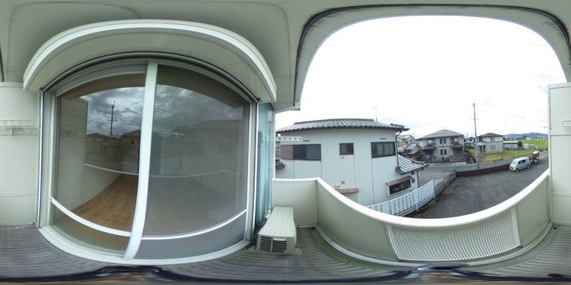パノラマ画像バルコニー