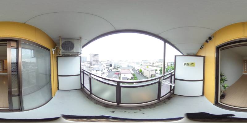 パノラマ画像バルコニー
