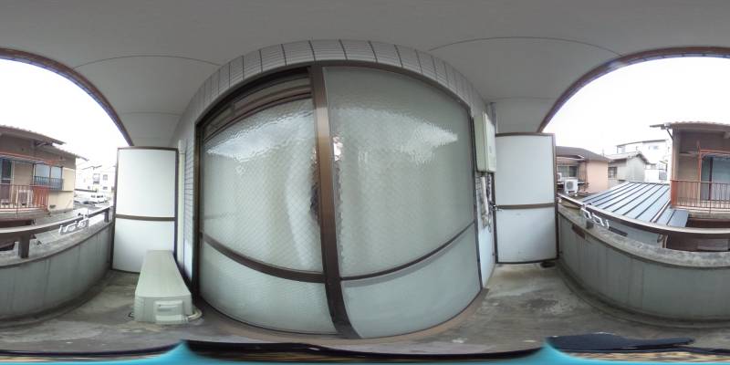 パノラマ画像バルコニー