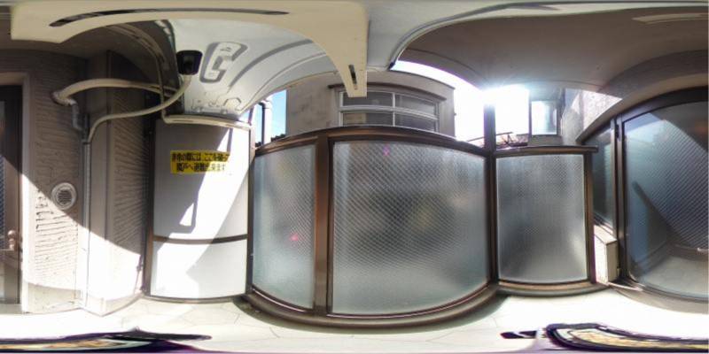 パノラマ画像バルコニー