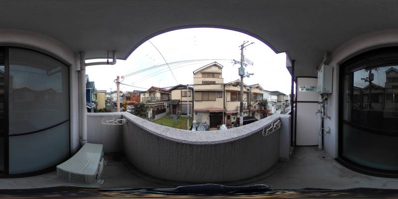 パノラマ画像バルコニー