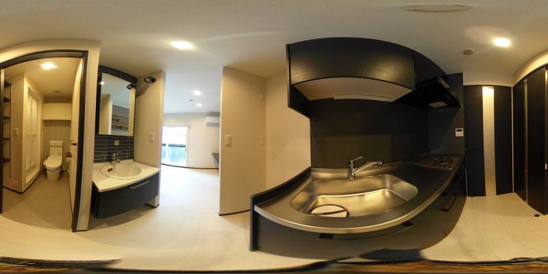 パノラマ画像洗面所