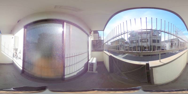 パノラマ画像バルコニー