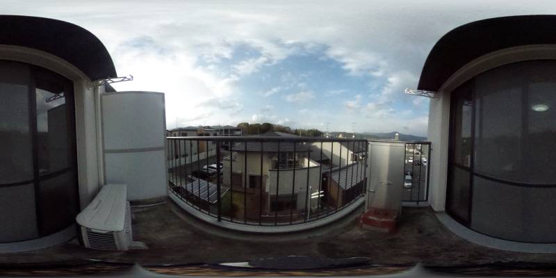 パノラマ画像バルコニー