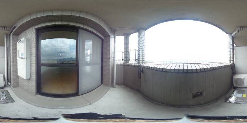 パノラマ画像バルコニー