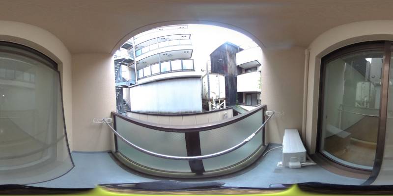 パノラマ画像バルコニー